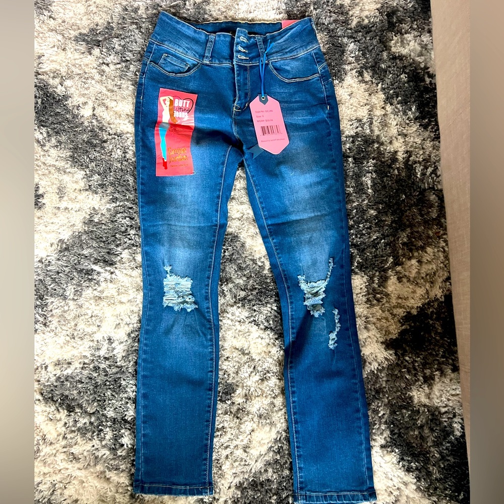 Butt lifting jeans.